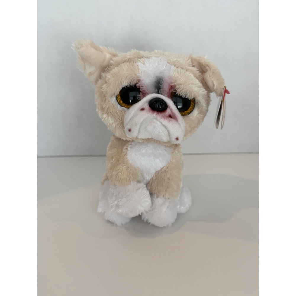 Ty Beanie Boos 2025 POOCH the English Bulldog Dog Stuffed Toy Plush 6 inch NEW